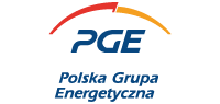 logotyp PGE (Polska Grupa Energetyczna) – Mecenas Edukacji i Partner Wystawy Obraz Złotego Wieku