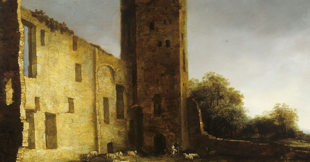 Jan van Kessel, „Ruiny zamku Egmond aan den Hoef koło Alkmaaru”