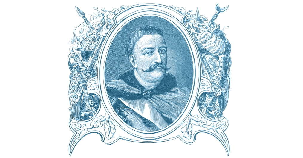 portret króla Jana III Sobieskiego, grafika