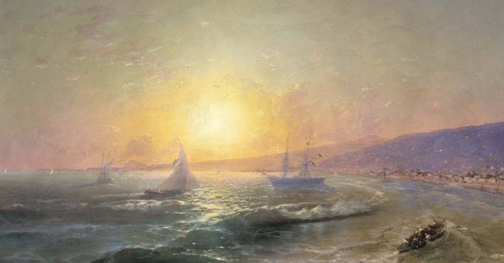 Iwan Konstantynowicz Ajwazowski (1817–1900), „Zatoka morska”, 1896, olej na płótnie, nr inwentarzowy: 7423, Zamek Królewski na Wawelu