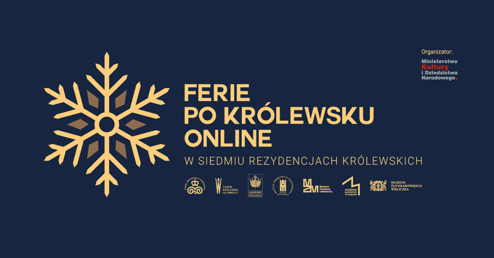 infografika wydarzenia Ferie po królewsku online