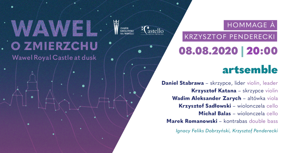 infografika wydarzenia Wawel o zmierzchu