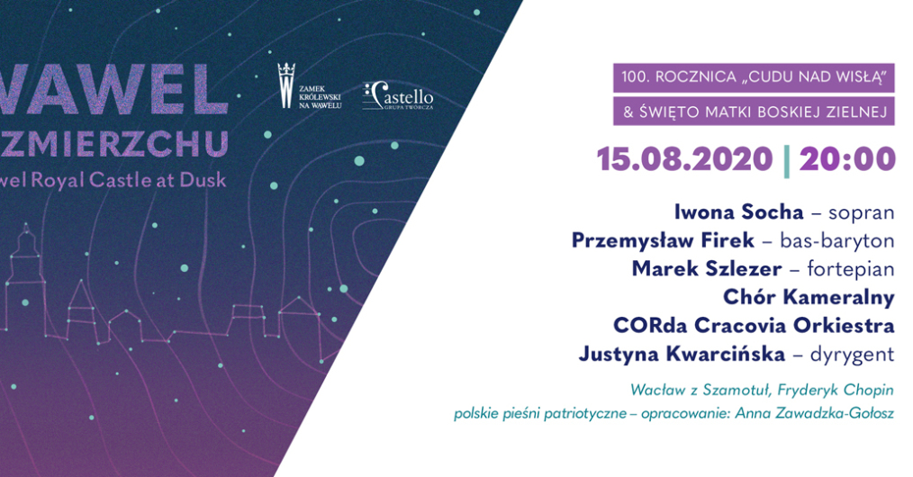 infografika wydarzenia Wawel o zmierzchu