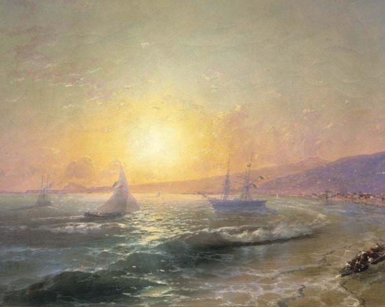 Iwan Konstantynowicz Ajwazowski (1817–1900), „Zatoka morska”, 1896, olej na płótnie, nr inwentarzowy: 7423, Zamek Królewski na Wawelu