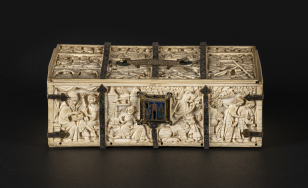 Ivory Casket - ivory, gilt silver, enamel