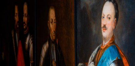 galeria portretów mężczyzn w dawnych, szlacheckich strojach