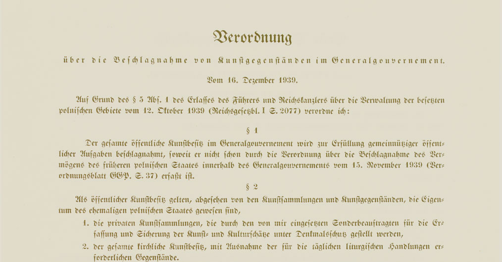 tekst w języku niemieckim na pożółkłej kartce