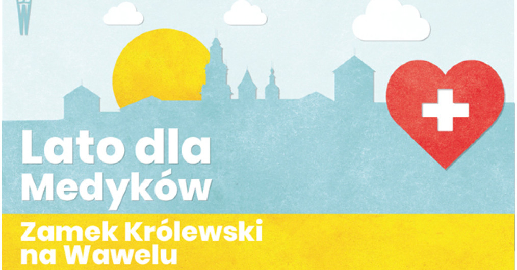 infografika wydarzenia, napis Lato dla Medyków